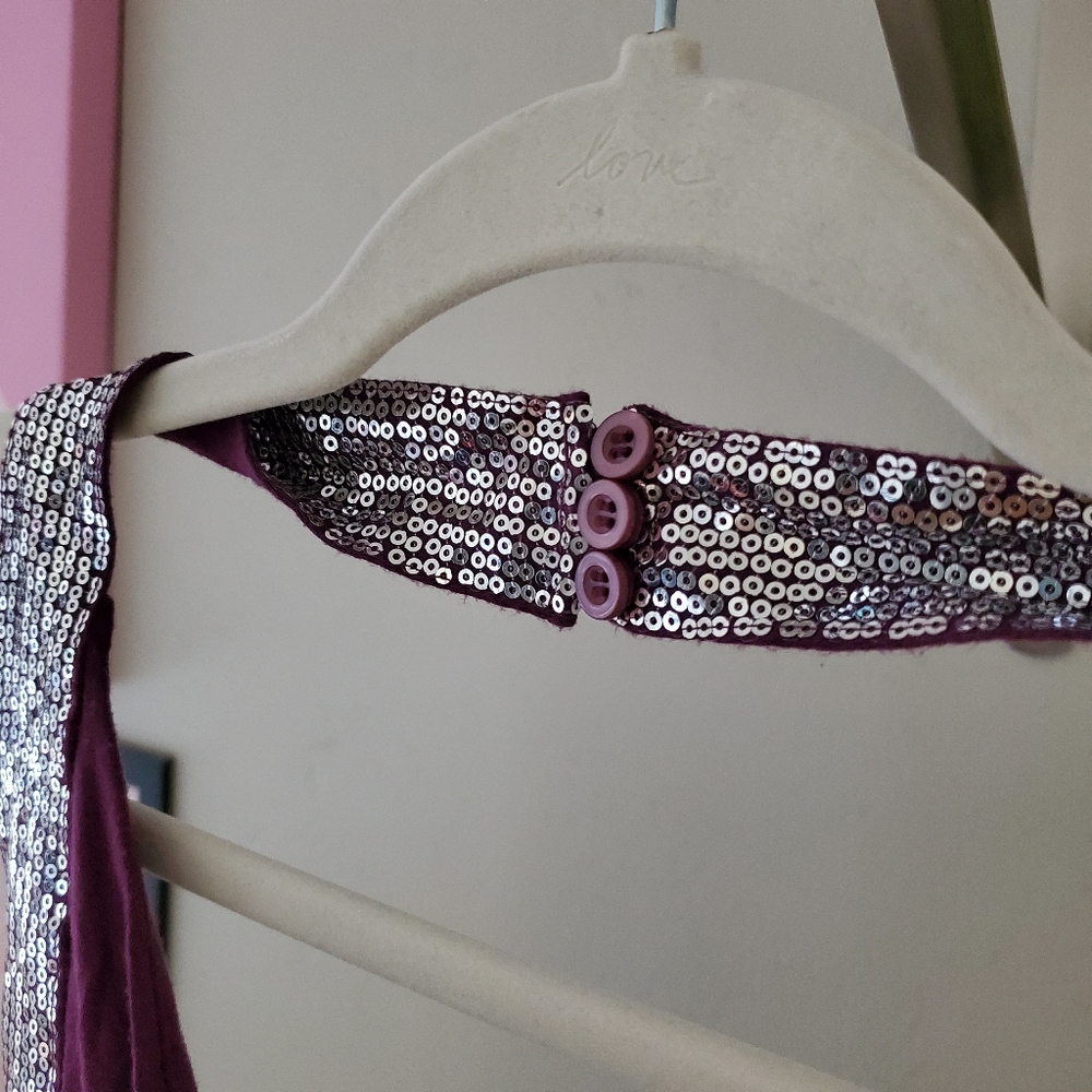 Purple sequence halter - Picture 3 of 5